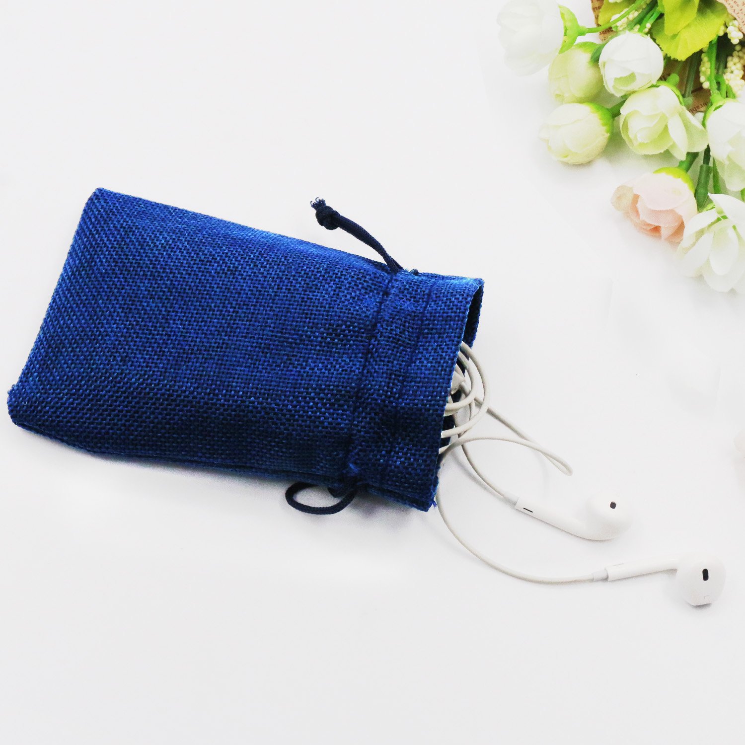 SumDirect Small Burlap Gift Bags 20 Pcs Mixed Color Jewelry Pouches with Drawstring Reusable Linen Gift Bags for Wedding, Party, Valentine, Christmas 3.7x5.5 inch - Image 6